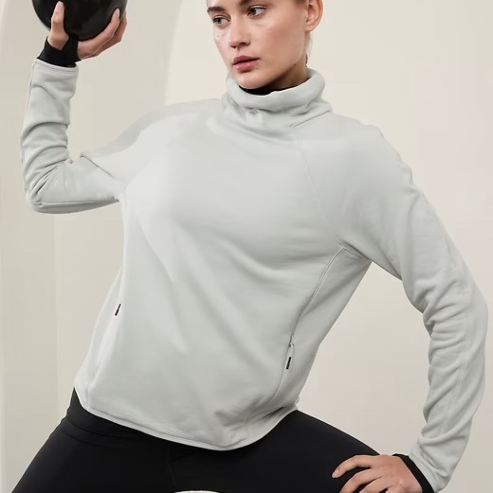Altitude Fleece Lined Funnel Neck Sweatshirt, QUARTZ GRAY, SMALL